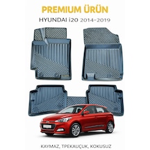 Hyundai İ20 2014-2019 İle Uyumlu 3d Oto Paspas Premium