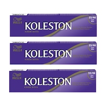 Wella Koleston Tüp Saç Boyası 55.46 Kızıl Büyü 50 Ml 3 Adet (545356411)