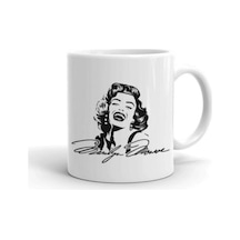 Marilyn Monroe Imza Baskılı Kupa/bardak Beyaz Marilyn Monroe Imza Baskılı Kupa/bardak Beyaz