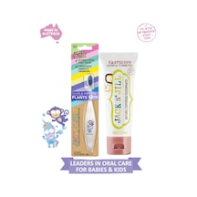 Jack N Jill Bebek/çocuk Diş Fırçalama Seti Unicorn&monkey Diş Fırçası + Ahududu Aromalı Diş Macunu 50g
