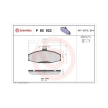Skoda Felicia 2 On Fren Balatasi 1.3 1998-2001 Brembo P85022