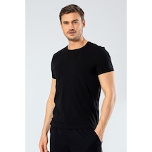 Cacharel Erkek Bisiklet Yaka Likralı T-shirt Siyah 1331/ Siyah Siyah Cacharel Erkek Bisiklet Yaka Likralı T-shirt Siyah 1331/ Siyah Siyah