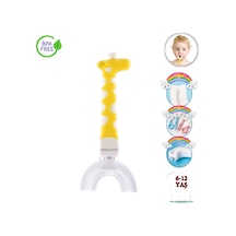 Mas Lord U Tipi Yeni Nesil Diş Fırçası - Sarı - Zürafa Model  6-12 Yaş