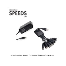 C.Speed Adaptörlü 7 Port Usb  Çoklayıcı