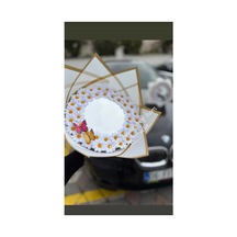 Aynalı Papatya Buketi Kelebekli Beyaz - 786137307