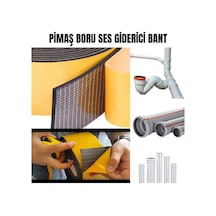 Pimaş Gider Borusu Ses Yalıtımı Kauçuk Bant Yapışkanlı 10cm X 10metre Bant Marketim
