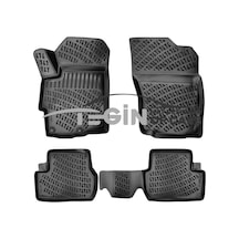 Mitsubishi Lancer 2014 Geometrik Desenli 3d Havuzlu Oto Paspas Siyah