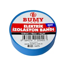 Bumy Elektrik Bandı 0.13mm X 19mm X 10 Yds Mavi