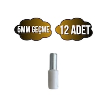Metal Beyaz 5mm Geçme Raf Pimi Dolap Raf Altı Pimi 5mm Metal Beyaz 12 Adet Beyaz