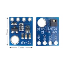 Htu21 5v Sıcaklık Ve Nem Sensör Modülü Iıc I2c Yüksek Hassasiyet Iıc Dijital Nem Sensörü Klima