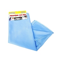 Oto Cam Bezi Mikrofiber Çift Yüzlü Camı Çizmez Yüksek Emici Tüy Bırakmaz Baklavalı Overloklu 50X70 Cm Mavi