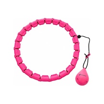 Akıllı Hulahop, Ağırlıklı Toplu Ayarlanabilir Modüler Fitness Hulahopu, Bel Ve Karın Egzersiz Aleti, Evde Spor İçin, Pembe