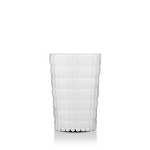 Akrilik Beyaz Tekli Kısa Bardak & Su Meşrubat Kahve Yanı Bardağı 400 Ml Cam Değildir