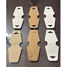 150 Adet Takı Kartı 12 5 Cm Kraft, Beyaz, Beyaz/gri 3 Renk Küpe Kolye Bileklik Sunum & Sergi Kartı