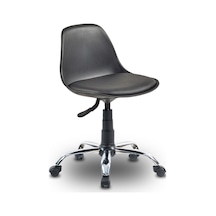 Ofiscombin Krom Metal Ayaklı Döner Tekerli Sırtlı Çalışma Taburesi Tabure Siyah Deri 00047499811 Ofiscombin Krom Metal Ayaklı Döner Tekerli Sırtlı Çalışma Taburesi Tabure Siyah Deri 00047499811