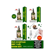 Amazeus Hint Yağı 3'lü %100 Saf Ve Doğal-soğuk Pres Besleyici Etki 3x50 Ml / 5.07 Fl Oz