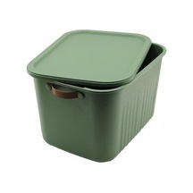 23 Lt Kapaklı Organizer Kutu Yan Kulplu Büyük Boy Plastik Saklama Ve Depolama Kutusu Çok Amaçlı Düzenleyici Kutu Dolap, Banyo, Ofis Ve Oyuncak Düzeni İçin 40x30x25cm 2