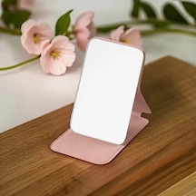 Gateesat Siyah Mini Katlanır Cep Aynası, Ultra İnce Portatif Makyaj Aynası Siyah