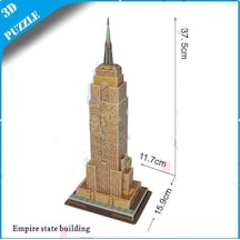 Amerika Klasik Binalar Serisi Empire State Binası Maketi 3D Puzzl