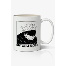 Jujutsu Kaisen Satoru Gojo Temalı Baskılı Kişiye Özel Kupa Bardak - Sevgiliye Arkadaşa Hediye Beyaz