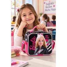 Barbie Beslenme Çantası Çocuk Öğrenci Okul Yemek Çantası Günlük Okul Kullanımı 23x19x10 Cm Çok Renkli