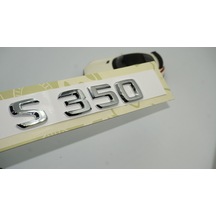 Mercedes Benz S350 Bagaj Krom Abs 3M 3D Yazı Logo