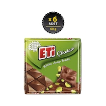 Eti Çikolata Antep Fıstıklı Kare 6 x 60 G