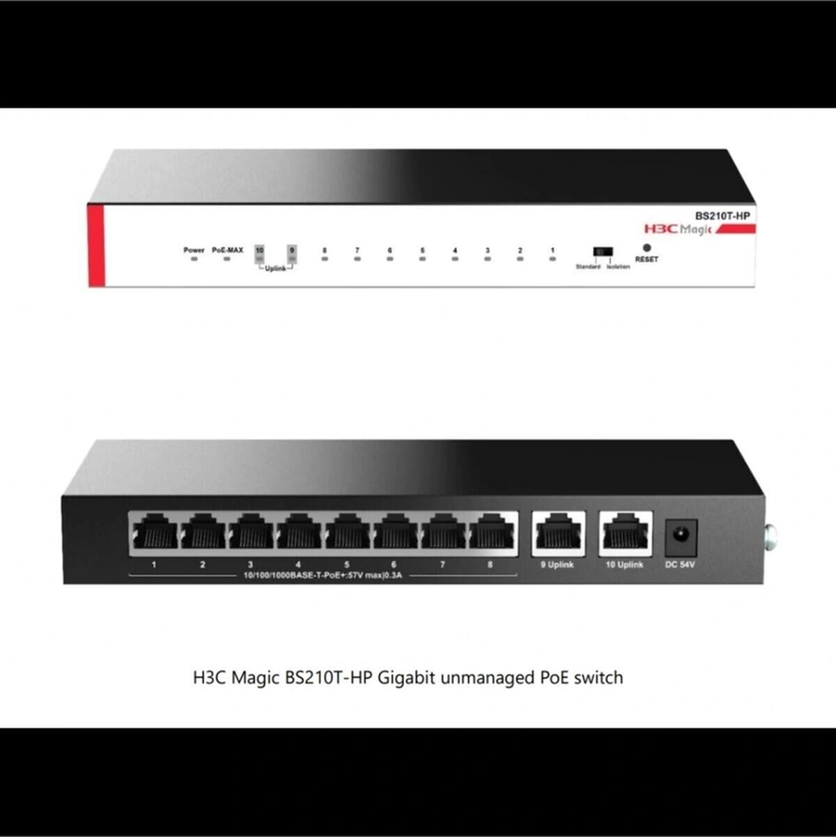 Magic Bs210t-hp, 10 Port, Gigabit, 8 Port Poe, 110w, +2 Port Gigabit Uplink, Metal Kasa, Yönetil-114572