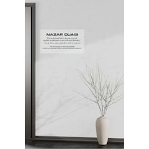 Nazar Duası Şeffaf Etiket 7x15 Cm 2 Adet