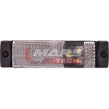 Unıversal Ön İşaret Lambası-24v Braketsiz Beyaz 3 Ledli Dikdörtgen - Mars-720310