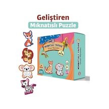 Mıknatıs Özellikli Eğlenceli Puzzle Orman Hayvanları