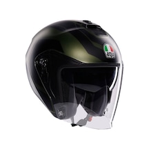 Agv Irides Sakai Motosiklet Kaskı Mat Yeşil - Siyah