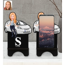 Kişiye Özel Plakalı Kadın Honda Jazz Karikatürlü Ahşap Biblo Tele Kişiye Özel Plakalı Kadın Honda Jazz Karikatürlü Ahşap Biblo Tele