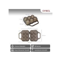 Saplı 6'lı Yumurta Taşıma Kutusu, Plastik Buzdolabı İçin Yumurtalık Pikniklik Pratik Yumurta Taşıma Kabı Şeffaf, 1 Adet