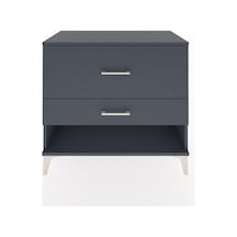 Hyperion Şifonyer 2 Çekmeceli 88x44x80 Antrasit-antrasit Antrasit