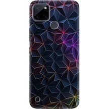 Realme C21Y Kılıf Silikon Desen Özel Seri Renkli Prizmalar 1783
