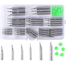 Moveevo 85 Parça Liyak Lead Seti: Dayanıklı Yumuşak Yem, Engellere Takılmaz Kanca Ve Çeşitli Balık Avı Erişimi - T0187