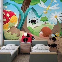 Minik Hayvanlar Çocuk Odası Duvar Kağıdı Baskı