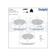 Skoda Superb 3 On Fren Balatasi 2.0 Tdi 2015-2021 Delphı Lp2698
