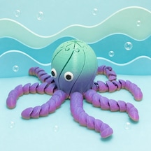 Mimo Eklemli Fidget Ahtapot Mint/mor