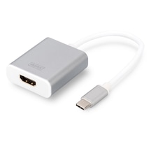 Digitus Usb 3.0 Usb Tip C &lt -&gt 4k Hdmı Grafik Adaptörü, 20 Cm Kablo Uzunluğu, Alüminyum Gövde, Çip Takımı: Ag9310&lt Br&gt Digitus Usb Type-c