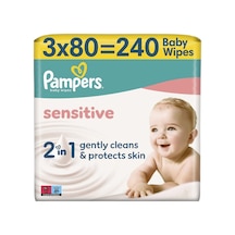 Prima Pampers Sensitive Islak Havlu 3 X 80'li - 3 Adet Tarı 3'lü Set