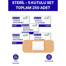 Steril Hemostatik Diyaliz Bandı 38mmx72mm, 250 Adet 5'li Paket