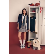 Defacto A Form Jean Pileli Mini Etek B2152AX23HSNM55 Gri