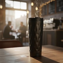 Paslanmaz Çelik Termos Kupa 400 Ml Petek Desenli, Vakum Yalıtımlı 4-6 Saat Sıcak/soğuk Tutma Kilitli Kapak, Bpa İçermez Seyahat, Ofis, Spor İçin Çok Renkli