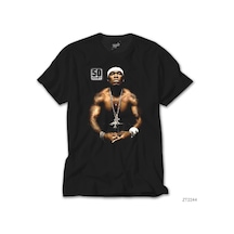 50 Cent With Tattoos Siyah Tişört Siyah