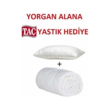 Mikrofiber Yorgan Alana Taç Yastık  Çift Kişilik