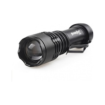Şarjlı Mini Led El Feneri Cree Led 500 Lumens Açık Gri