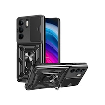 Realme C75 4g Kılıf Pars Lens Yüzüklü Silikon - Siyah Bzsxx00 1