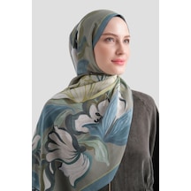Armine Elegance Pamuk - İpek Şal As559 Yeşil-